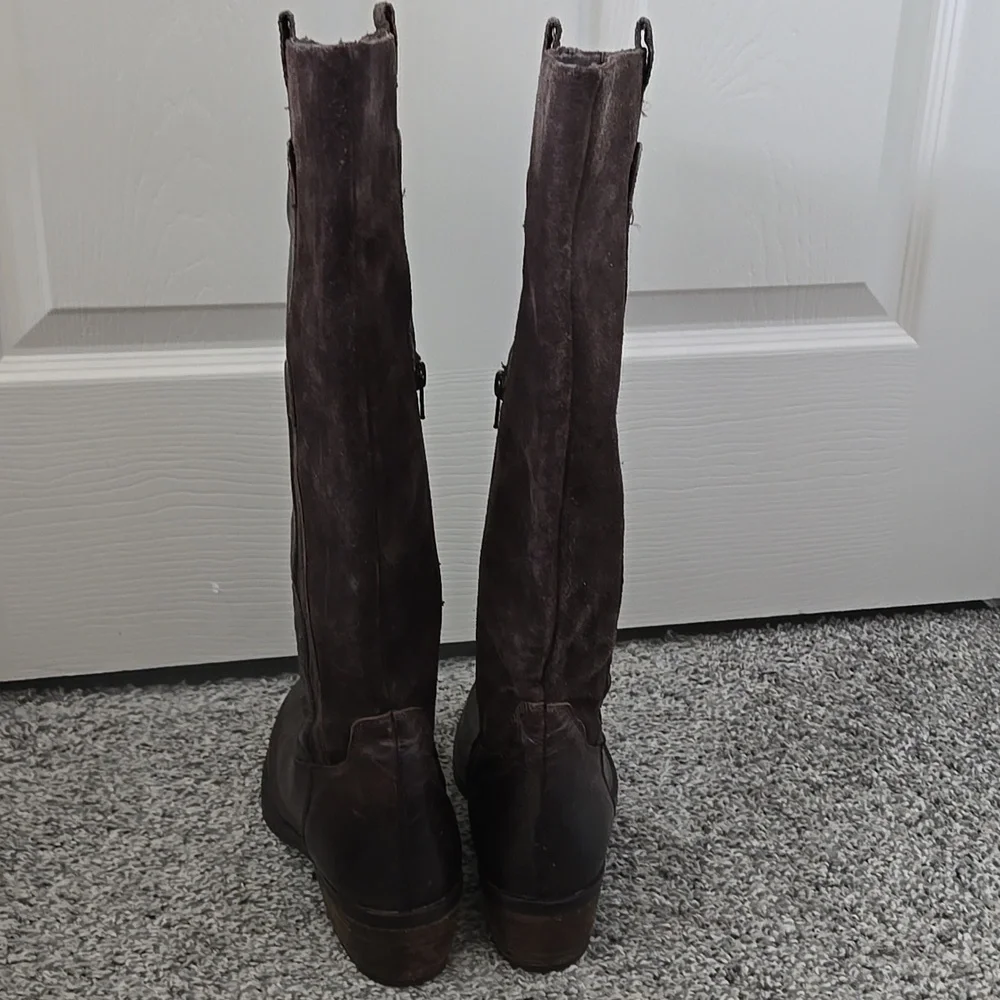 MIA Corey Dark Brown Equestrian Riding Boots Size 8.5